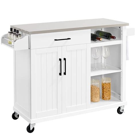 stainless steel cabinet kitchen cart|stainless steel carts with drawers.